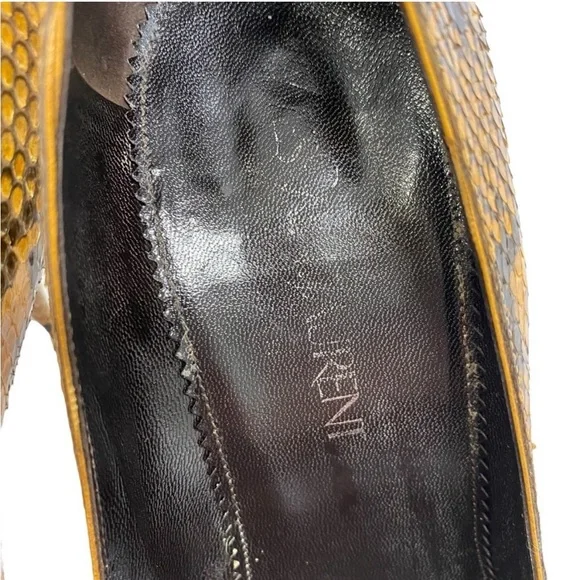 YVES SAINT LAURENT Snakeskin Heels 39.5